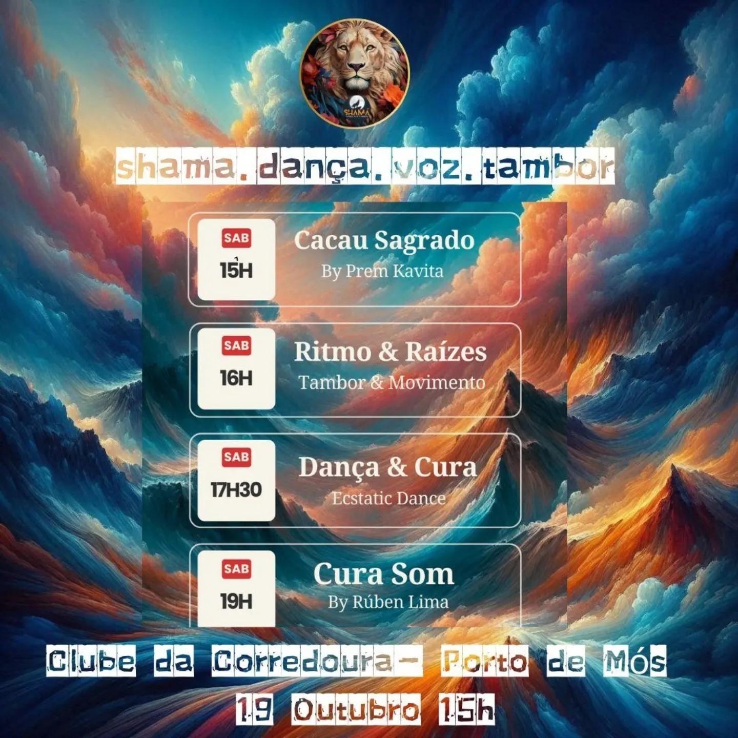 Shama. Dança. Voz. Tambor.