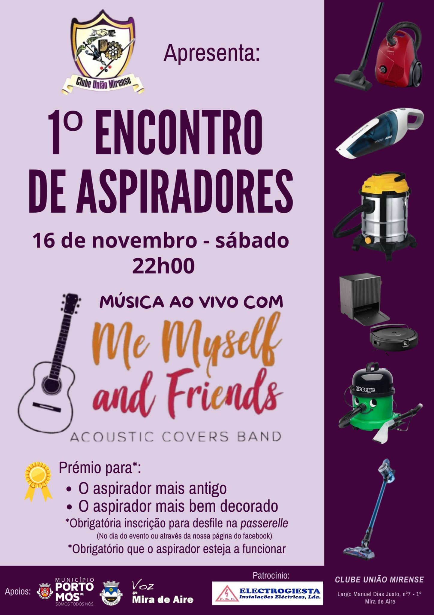 1º Encontro de Aspiradores - Concurso e Música ao Vivo