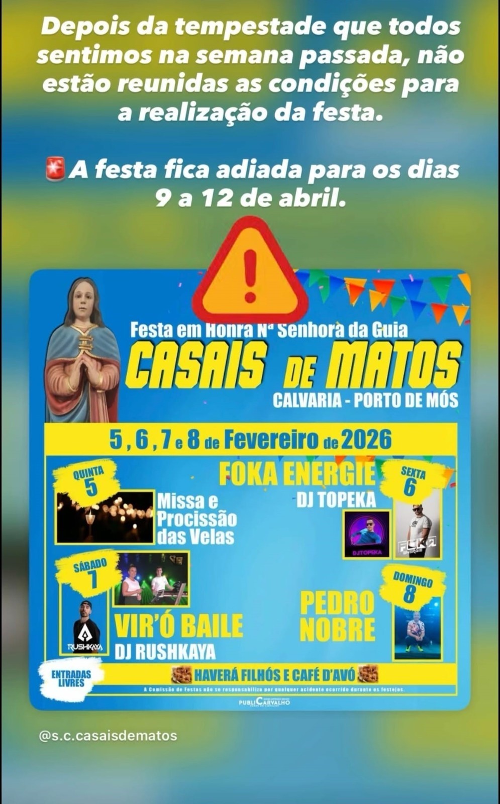 Festa Nossa Senhora da Guia - Casais de Matos - ADIADO