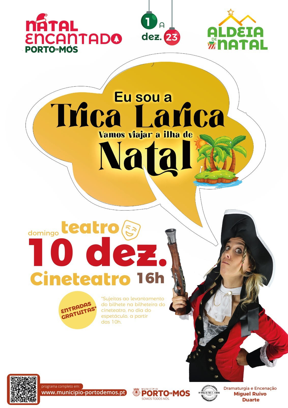 Espetáculo Trica Larica "Vamos viajar à Ilha de Natal"