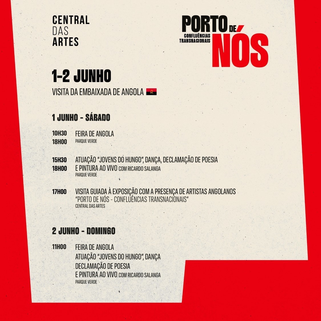 Visita Embaixada Angola - Exposição Porto de Nós - Confluências Transnacionais