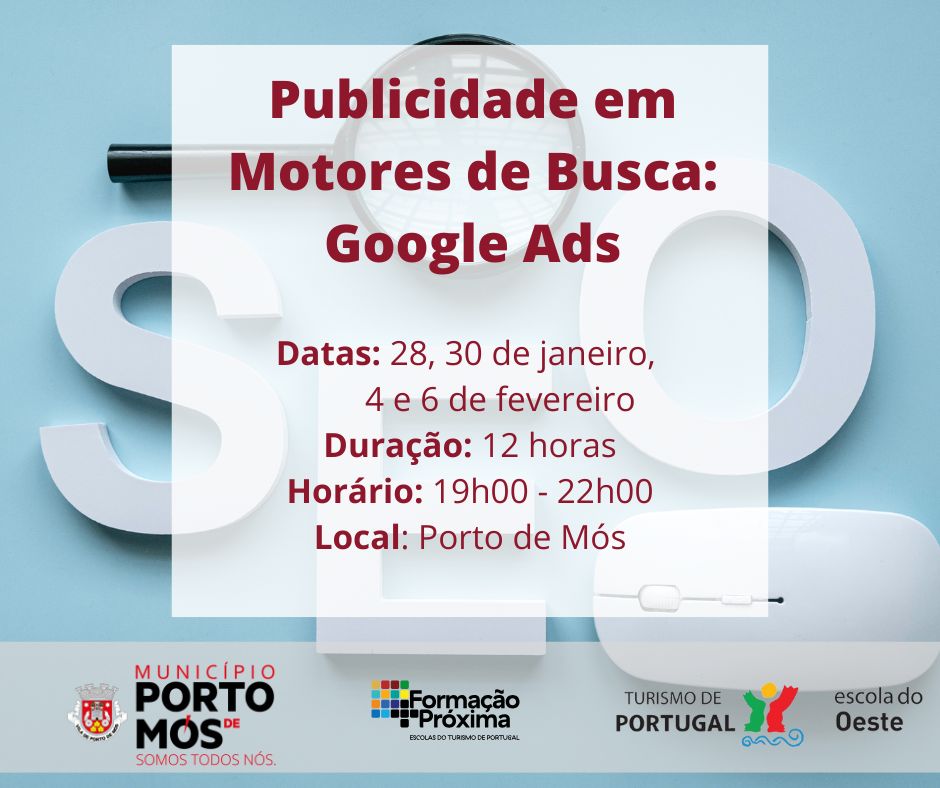 Formação +Próxima - Publicidade em Motores de Busca: Google Ads