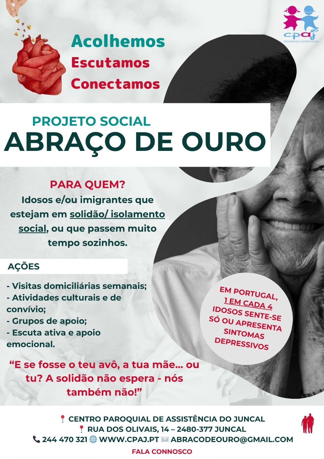 Projeto Social Abraço de Ouro - Inscrições Abertas