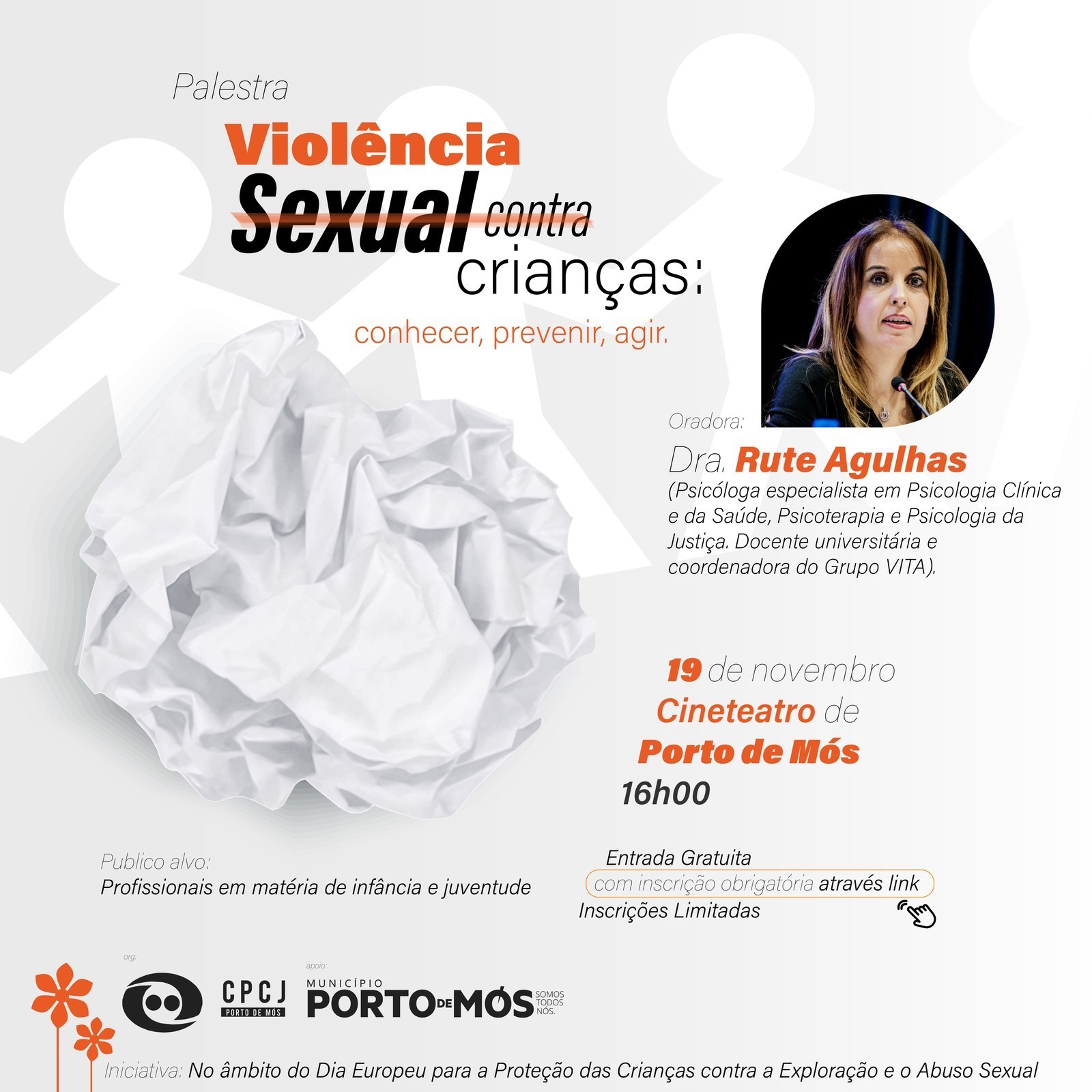 Palestra "Violência Sexual Contra Crianças: conhecer, prevenir, agir"