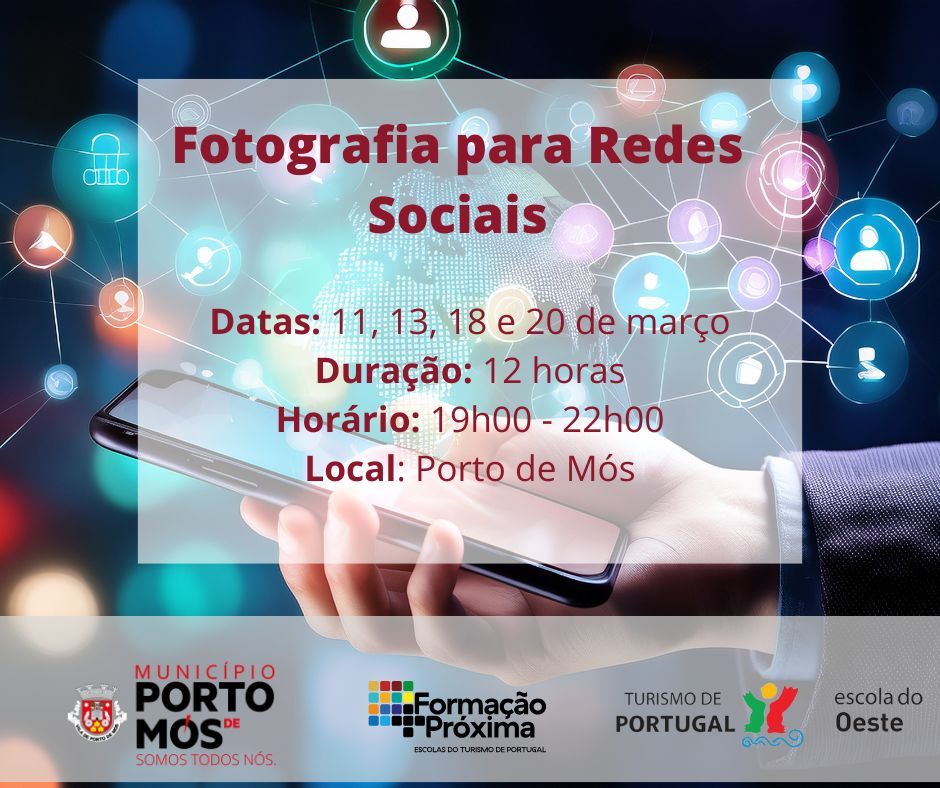 Formação +Próxima: Fotografia para redes sociais 