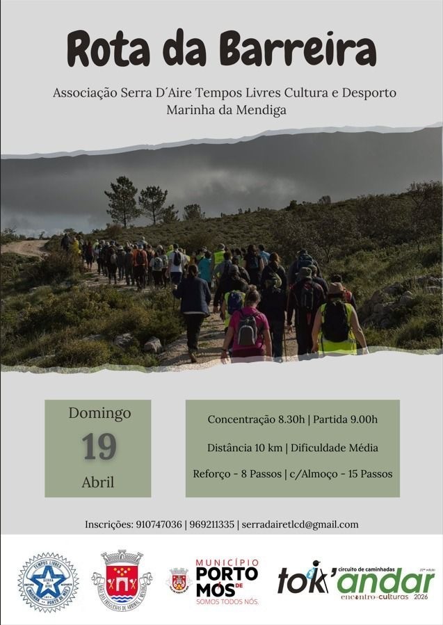 Rota da Barreira - Tok'andar 2026